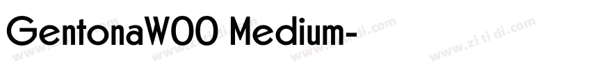 GentonaW00 Medium字体转换